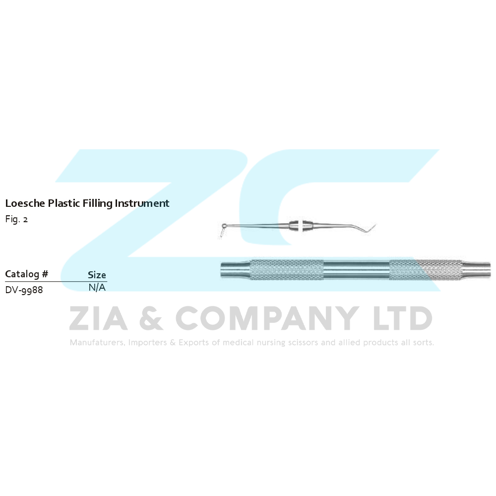 Loesche Plastic Filling Instrument