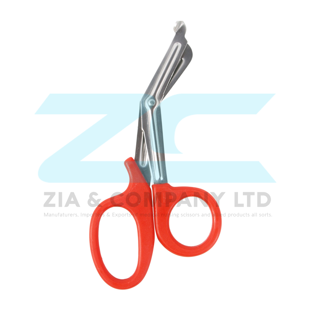 Utility Scissors Red Plastic Handle 19cm