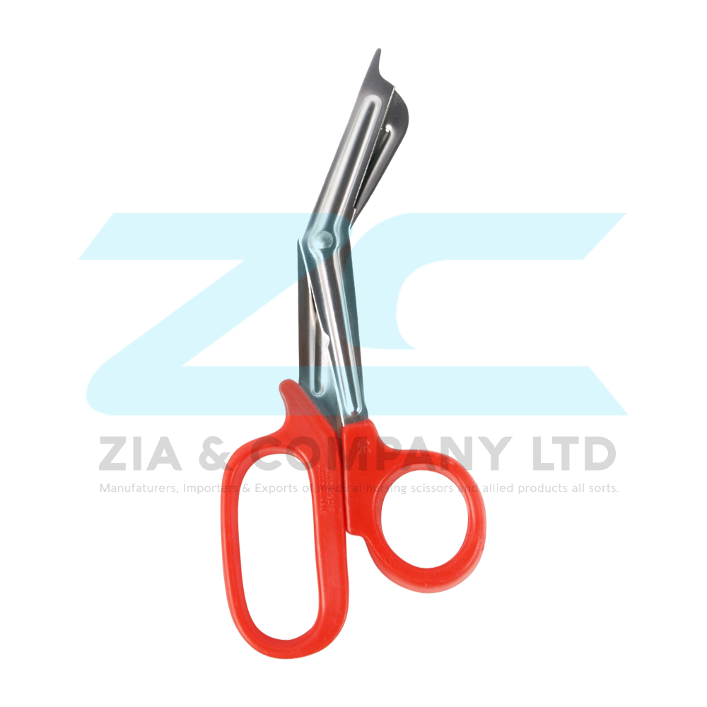 Utility Scissors Red Plastic Handle with Sharp Tip 19cm
