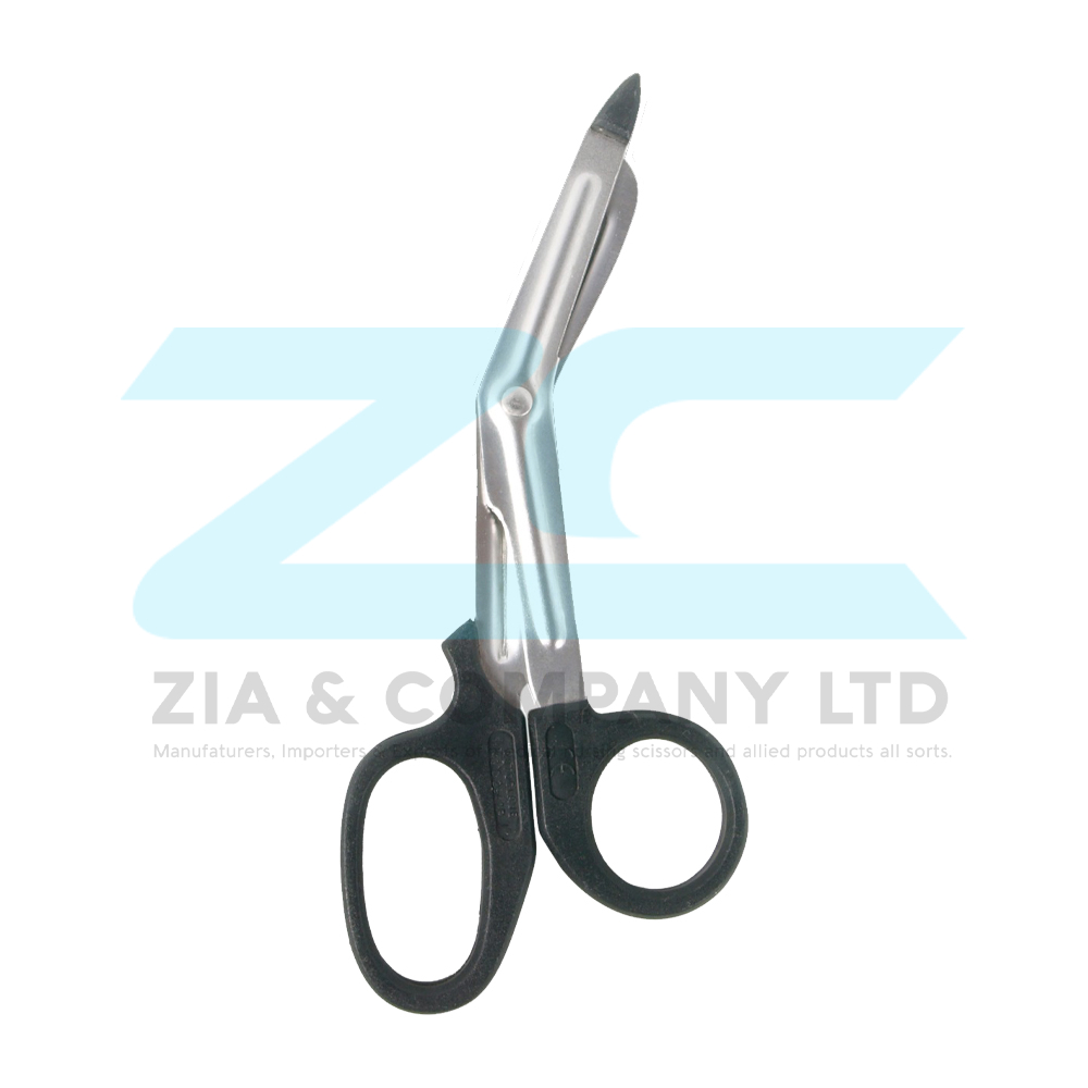 Utility Scissors Black Plastic Handle and Plastic Tip 14cm