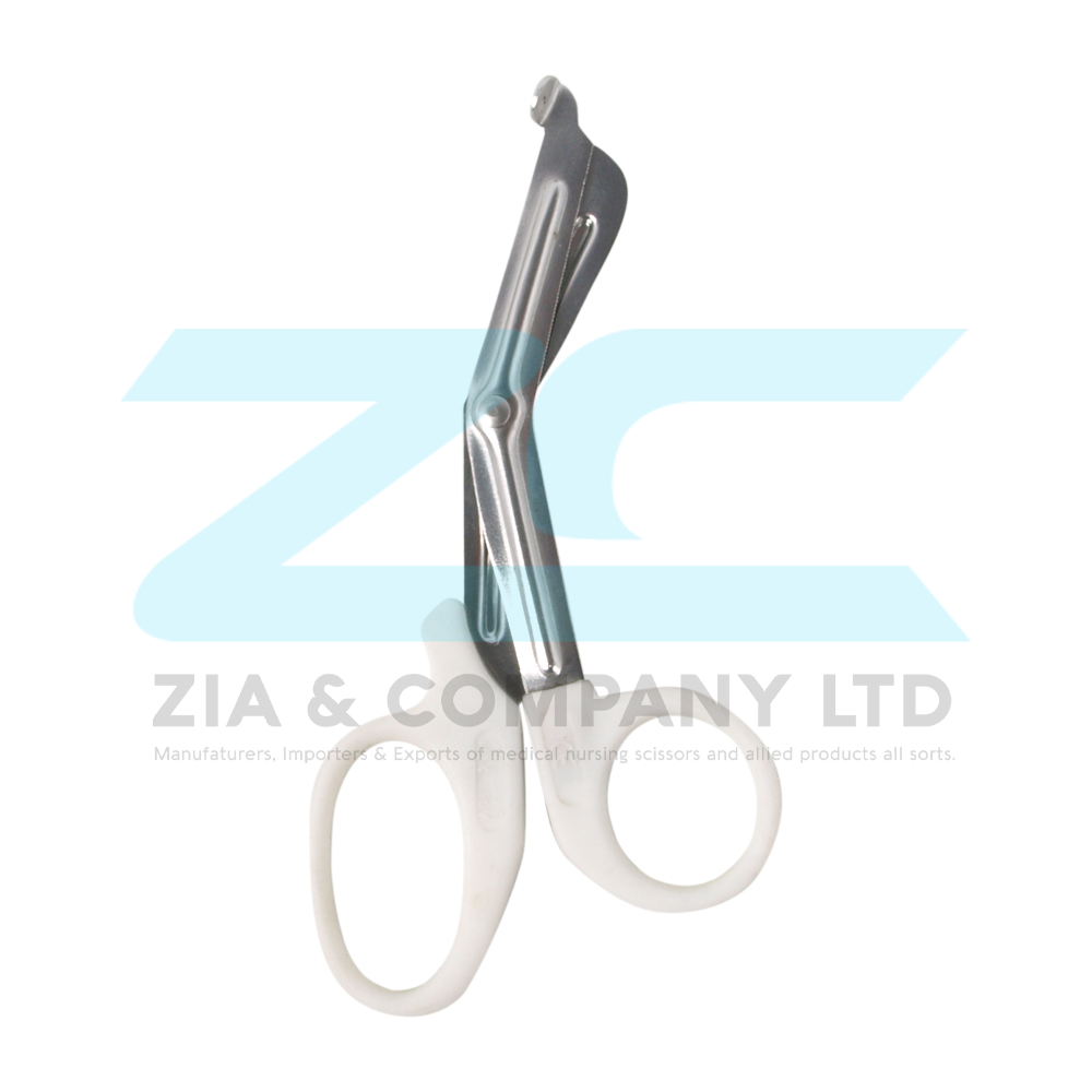 Utility Scissors White Plastic Handle 5inch