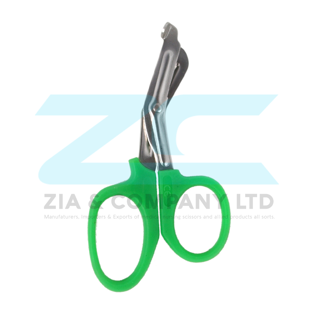 Utility Scissors Green Plastic Handle 9cm