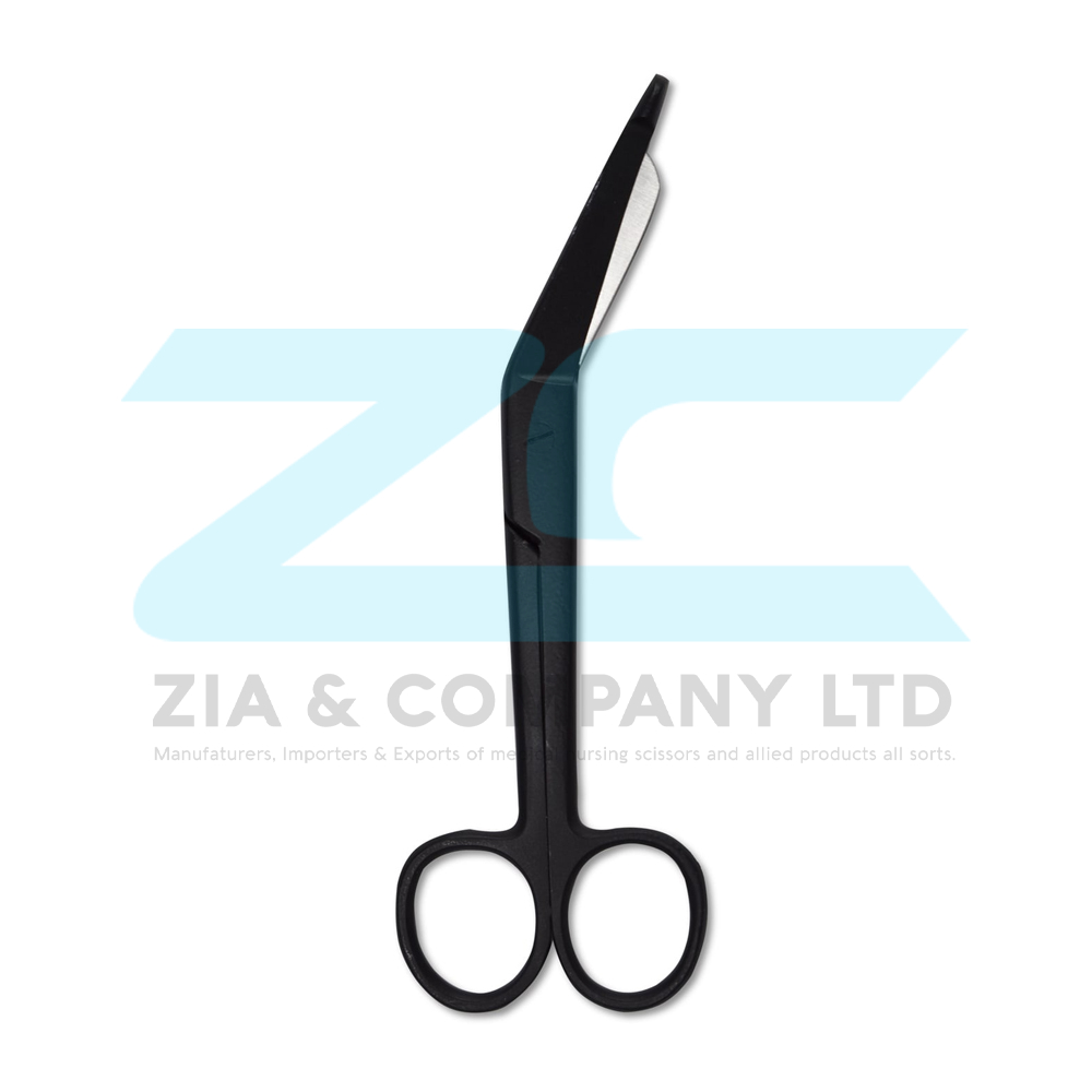 Bandage Scissors Black Plasma Coated and Dull Blades inside 14cm